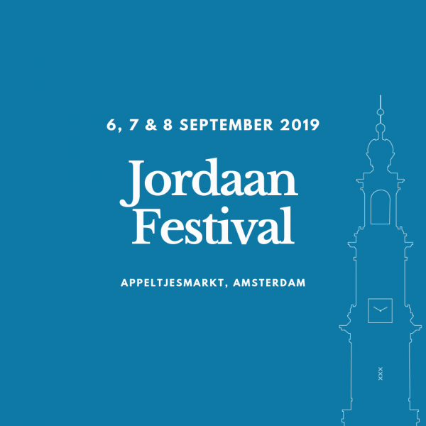 Jordaan Festival 6, 7 en 8 september 2019